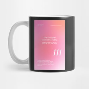 Angel Number 111 Pink Aura Mug